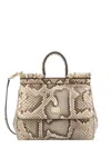 DOLCE & GABBANA DOLCE & GABBANA EMBOSSED MEDIUM SICILY HANDBAG