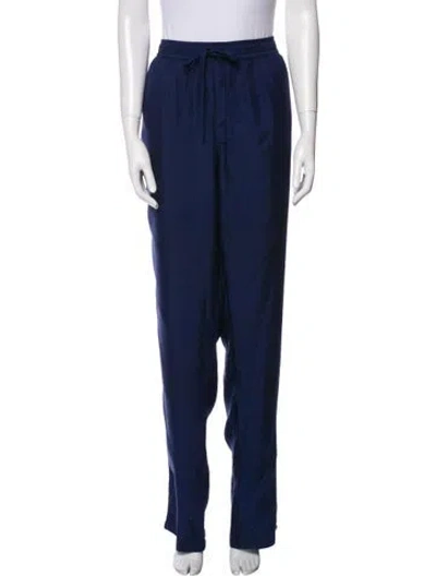 Pre-owned Dolce & Gabbana Embroidered Accent Pajamas In Blue