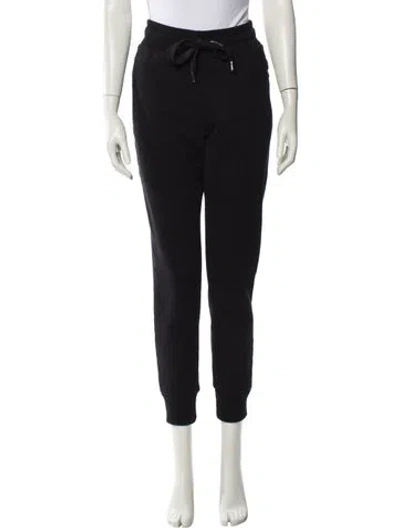 Pre-owned Dolce & Gabbana Embroidered Accent Sweatpants In Black