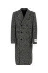 Dolce & Gabbana Double-breasted Wool Houndstooth Coat