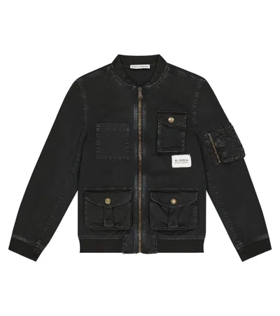 Dolce & Gabbana Kids' Embroidered Bomber Jacket In Nero