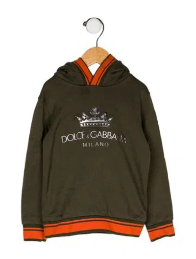 Pre-owned Dolce & Gabbana Babies' Embroidered Casual Jacket In Green