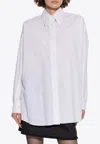 Dolce & Gabbana Embroidered-collar Long-sleeved Shirt In White