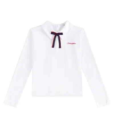 DOLCE & GABBANA EMBROIDERED COTTON T-SHIRT