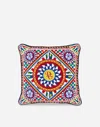 Dolce & Gabbana Embroidered Cushion Medium In Multicolor