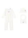 Dolce & Gabbana Embroidered-detail Babygrow (set Of Three) In White