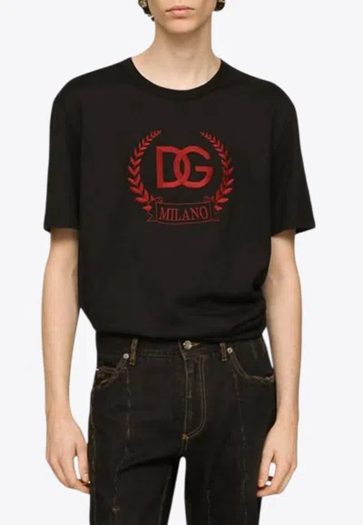 Dolce & Gabbana Black Cotton T-shirt