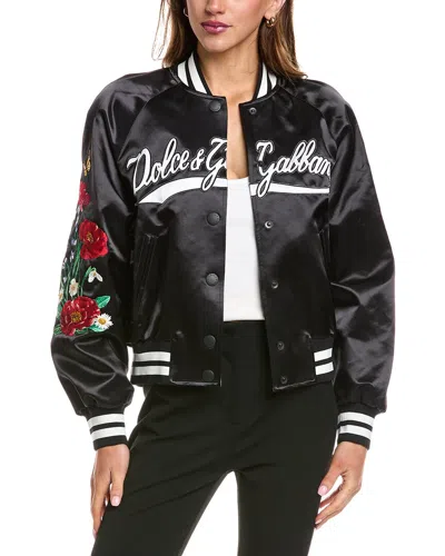 Dolce & Gabbana Embroidered Jacket In Black