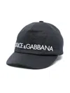 Dolce & Gabbana Embroidered-logo Baseball Cap In Blue