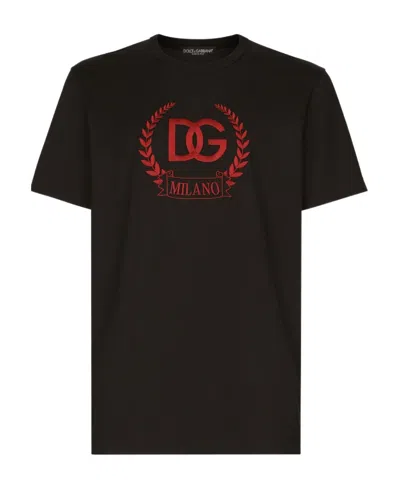 Dolce & Gabbana Black Cotton T-shirt