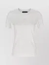 Dolce & Gabbana Embroidered Logo Crew Neck T-shirt In White