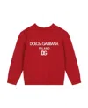 Dolce & Gabbana Embroidered Logo Jumper In Red