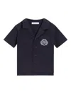 Dolce & Gabbana Embroidered-logo Shortsleeved Shirt In Black