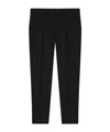 Dolce & Gabbana Embroidered-logo Smart Trousers In Black