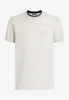 Dolce & Gabbana White Technical Piqué Cotton Tshirt With Embroidery In White