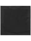 Dolce & Gabbana Embroidered-logo Tonal Silk Scarf In Black