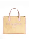 Dolce & Gabbana Embroidered-logo Tote Bag In Brown
