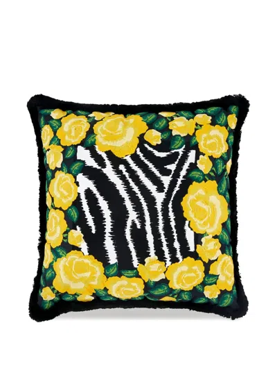 Dolce & Gabbana Embroidered Medium Cushion In Black