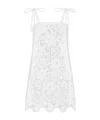 Dolce & Gabbana Minidress With Floral Openwork In White