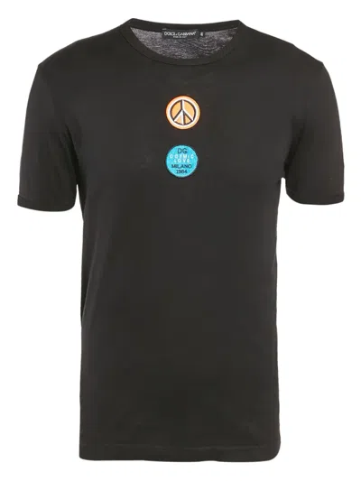 Pre-owned Dolce & Gabbana Embroidered-motif T-shirt