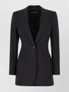 Dolce & Gabbana Single-breasted Pinstripe Wool Turlington Jacket