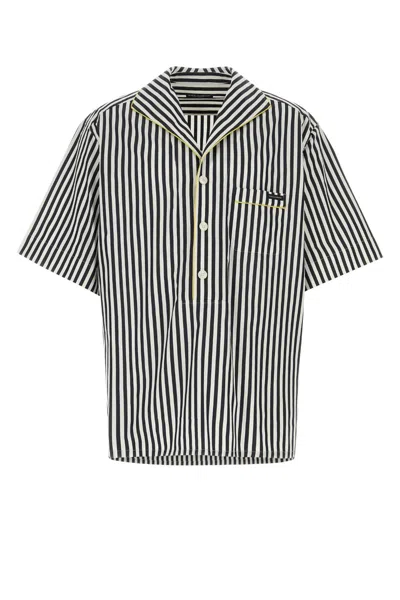 Dolce & Gabbana Embroidered Poplin Shirt In Multi