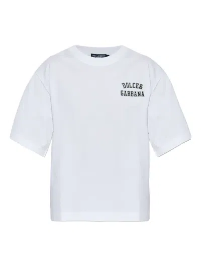 Dolce & Gabbana Embroidered T-shirt In White