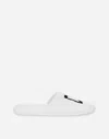 Dolce & Gabbana Embroidered Terry Cotton Slippers In Multicolor