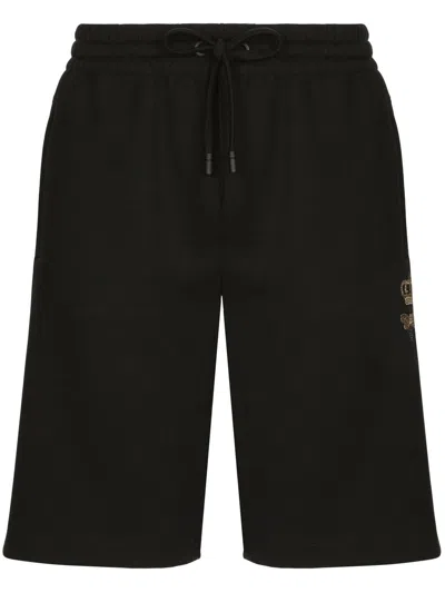Dolce & Gabbana Joggingshorts Mit Kordelzug In Black