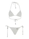 Dolce & Gabbana Embroidered Triangle Bikini In White