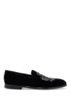 Dolce & Gabbana Man Loafers Black Size 8.5 Textile Fibers