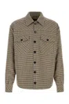 Dolce & Gabbana Brown Wool Oves Aries Full-length Jacket In Gray