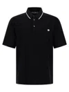 Dolce & Gabbana Polo Shirt In Piqué De Coton In Black