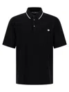 Dolce & Gabbana Polo Shirt In Piqué De Coton In Black
