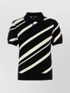 Dolce & Gabbana Short-sleeved Cotton Polo-shirt With Striped Inlay