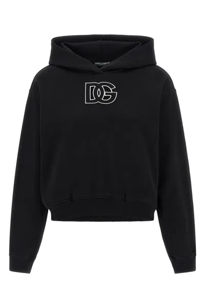 Dolce & Gabbana Embroidery Sweatshirt In Black