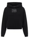 Dolce & Gabbana Cotton Sweatshirt With Dg Embroidery In Multi