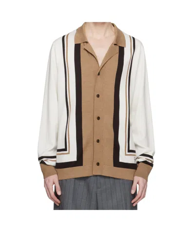 DOLCE & GABBANA LAPEL LONG SLEEVE SWEATER