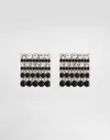 Dolce & Gabbana Enameled Cufflinks With Logo In Silver