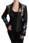 Dolce & Gabbana Enchanted Sicilian Brocade Blazer In Black