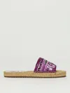 Dolce & Gabbana Embroidery Espadrilles In Purple