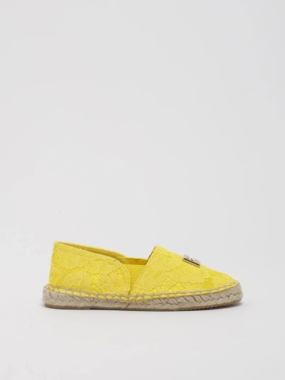 Dolce & Gabbana Kids' Espadrilles Slippers In Giallo