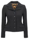 Dolce & Gabbana Single-breasted Wool Blazer In Black