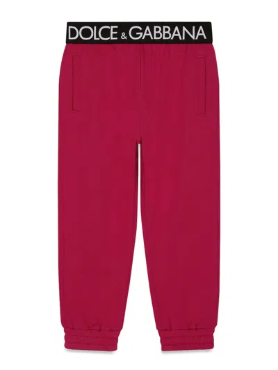 Dolce & Gabbana Essential Boys' Jogger Pants - Stylish Comfort For Kids In Red