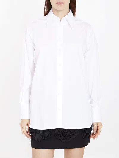 Dolce & Gabbana Essential Poplin Long-sleeved Shirt In White