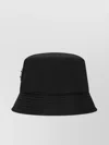 Dolce & Gabbana Essentials Embroidered Logo Cotton Blend Bucket Hat In Black