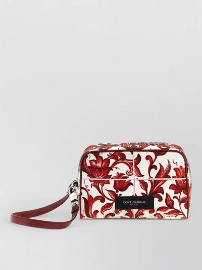 Dolce & Gabbana Essenza Clutch Handbag Adjustable Strap Floral In Multi