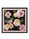 Dolce & Gabbana Floral-print Foulard In Nude & Neutrals
