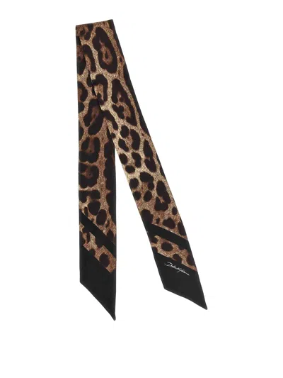 Dolce & Gabbana Animal Bandeau In Multicolour
