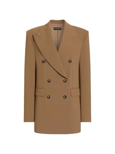 Dolce & Gabbana Exclusive Linda Double-breasted Jacket In Brown